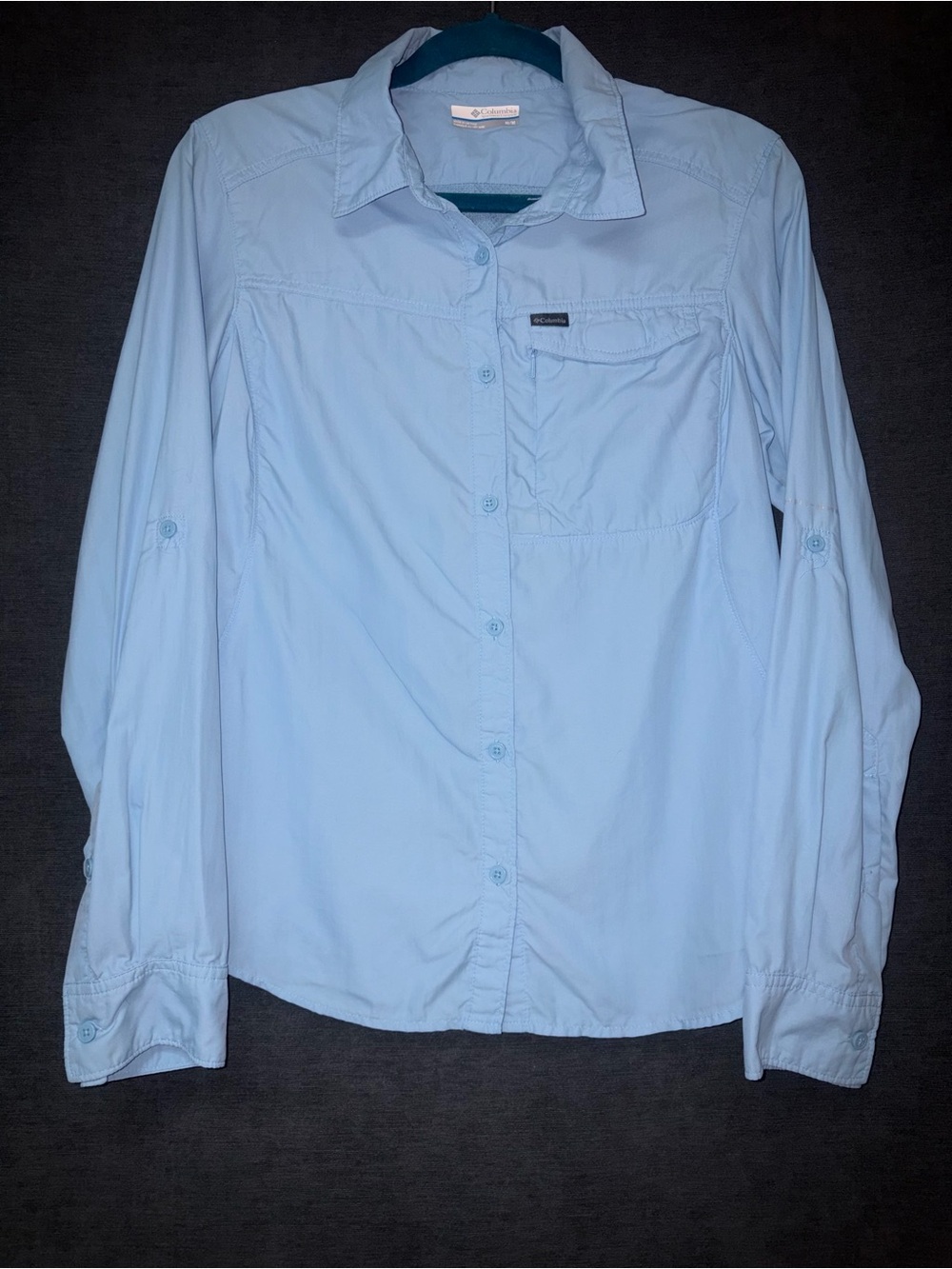Columbia Light Blue Women's Long-Sleeve Button Shirt
